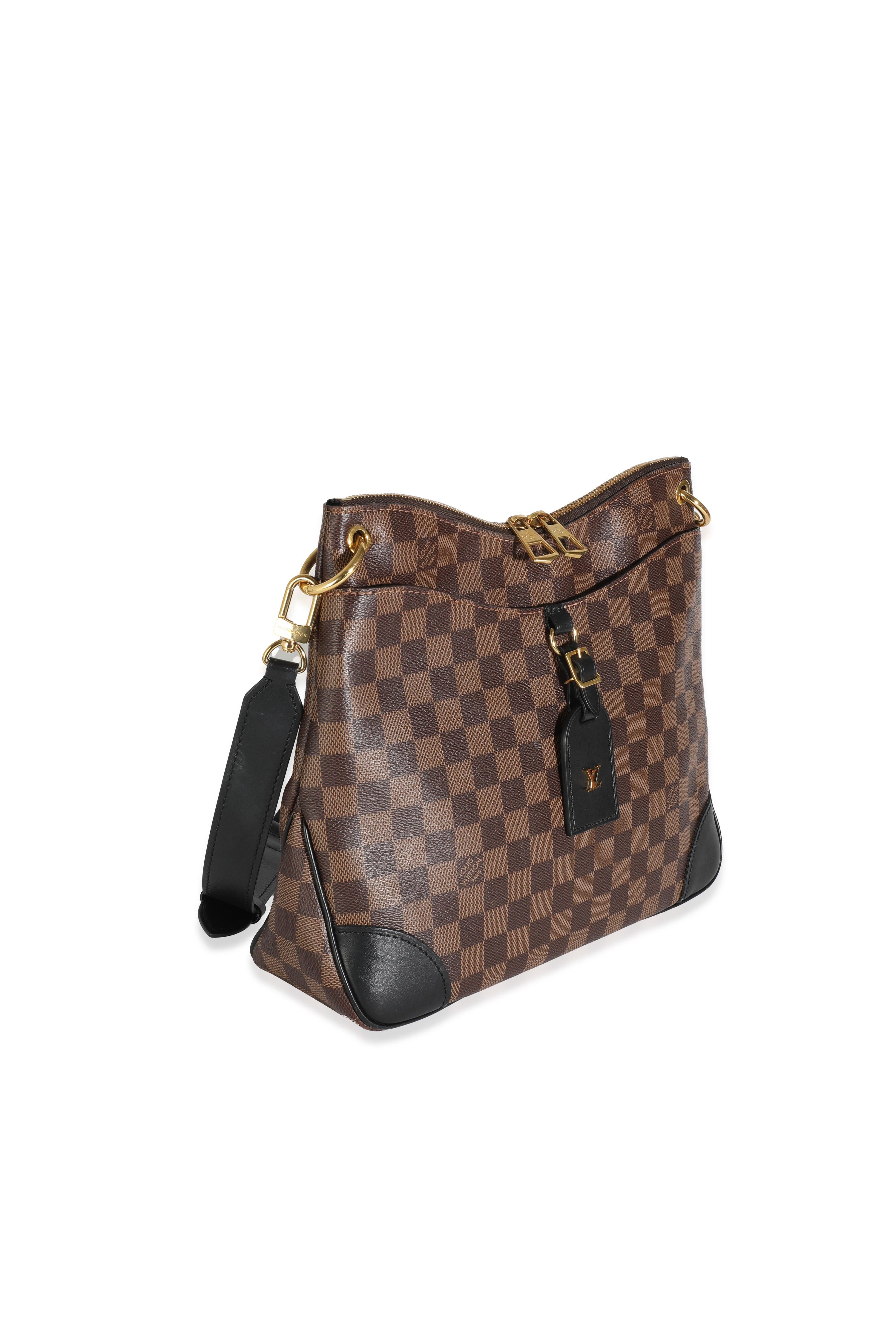 Brown Louis Vuitton Black Damier Ebene Canvas Odeon MM