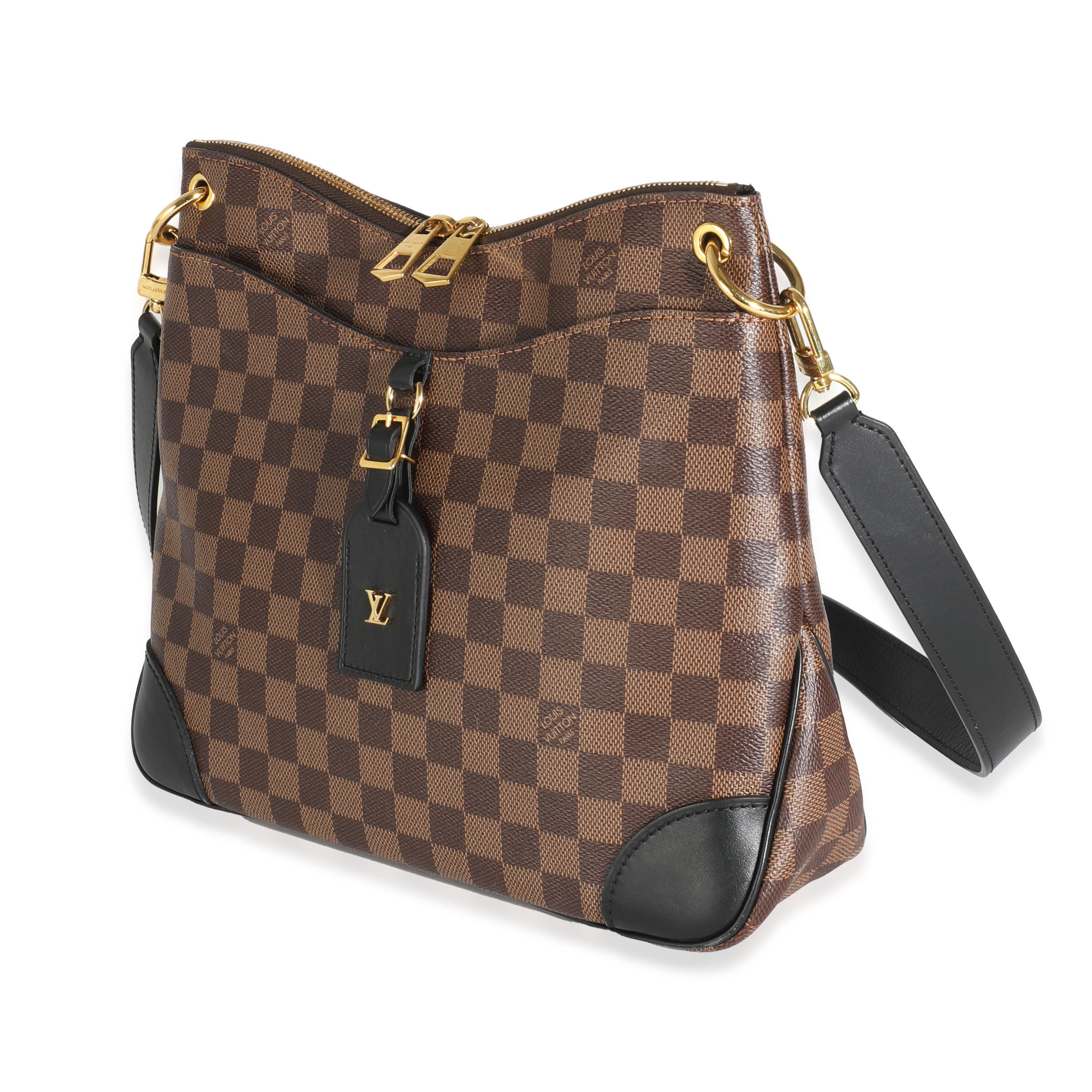 Louis Vuitton Black Damier Ebene Canvas Odeon MM In Excellent Condition In New York, NY