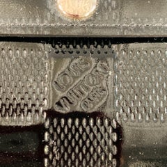 LOUIS VUITTON Black Damier Embossed Patent Leather Wallet
