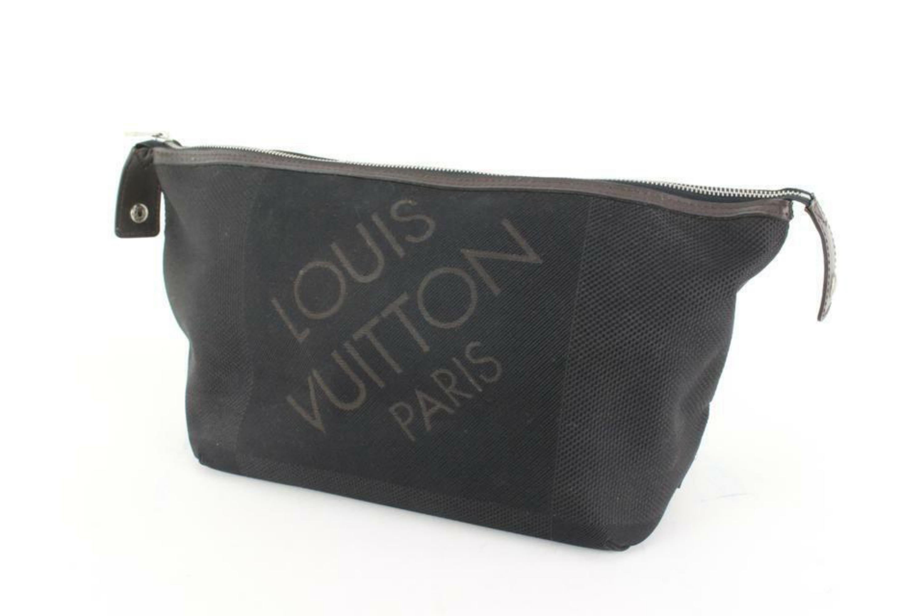 Louis Vuitton Black Damier Geant Albatros Toiletry Pouch 21L26a 7