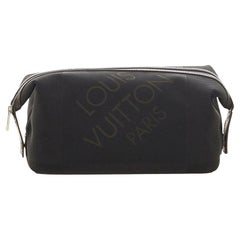 Louis Vuitton Black Damier Geant Albatros Toiletry Pouch 21L26a