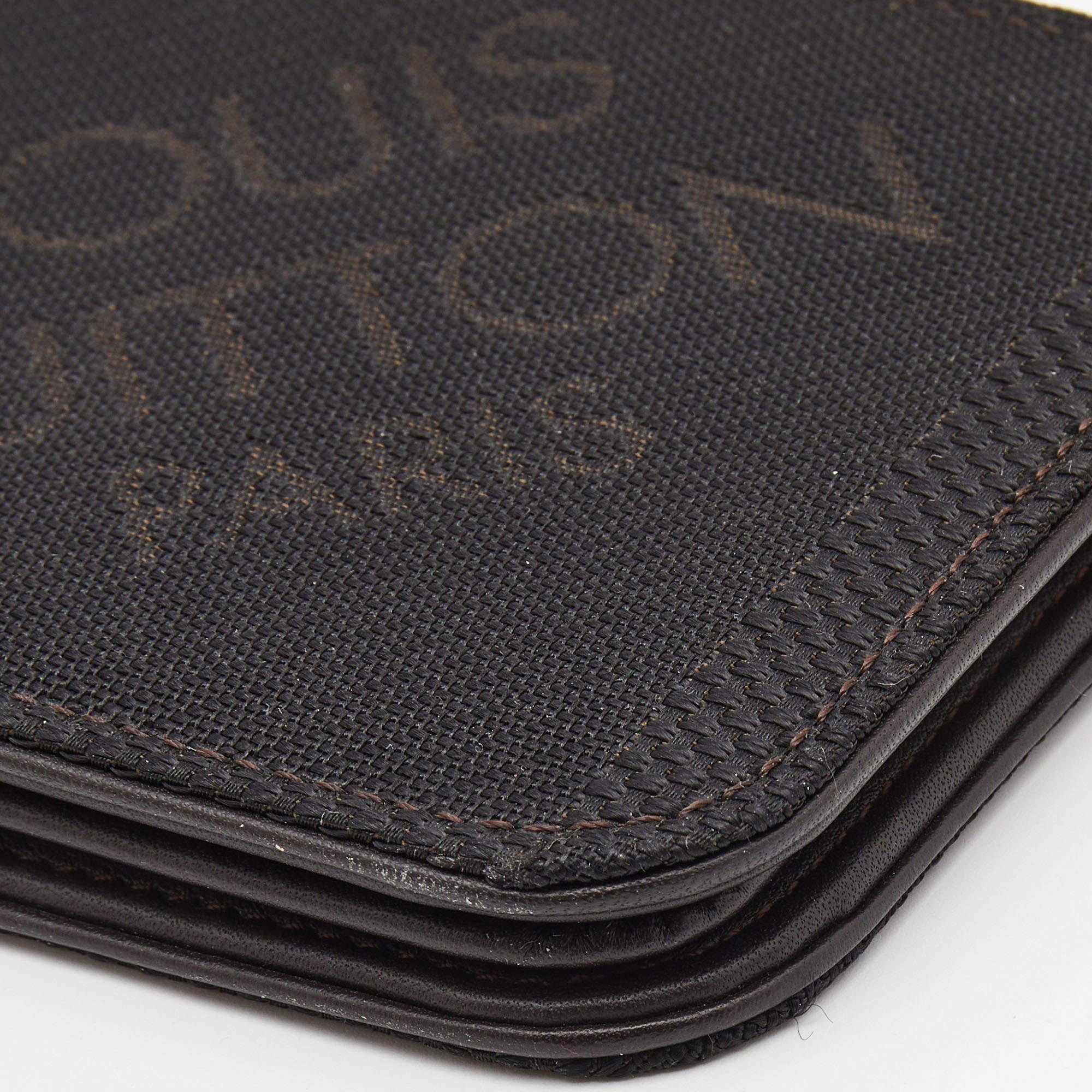 Louis Vuitton Black Damier Geant Canvas Bifold Wallet In Good Condition In Dubai, Al Qouz 2