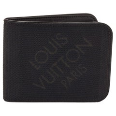 Used Louis Vuitton Black Damier Geant Canvas Bifold Wallet