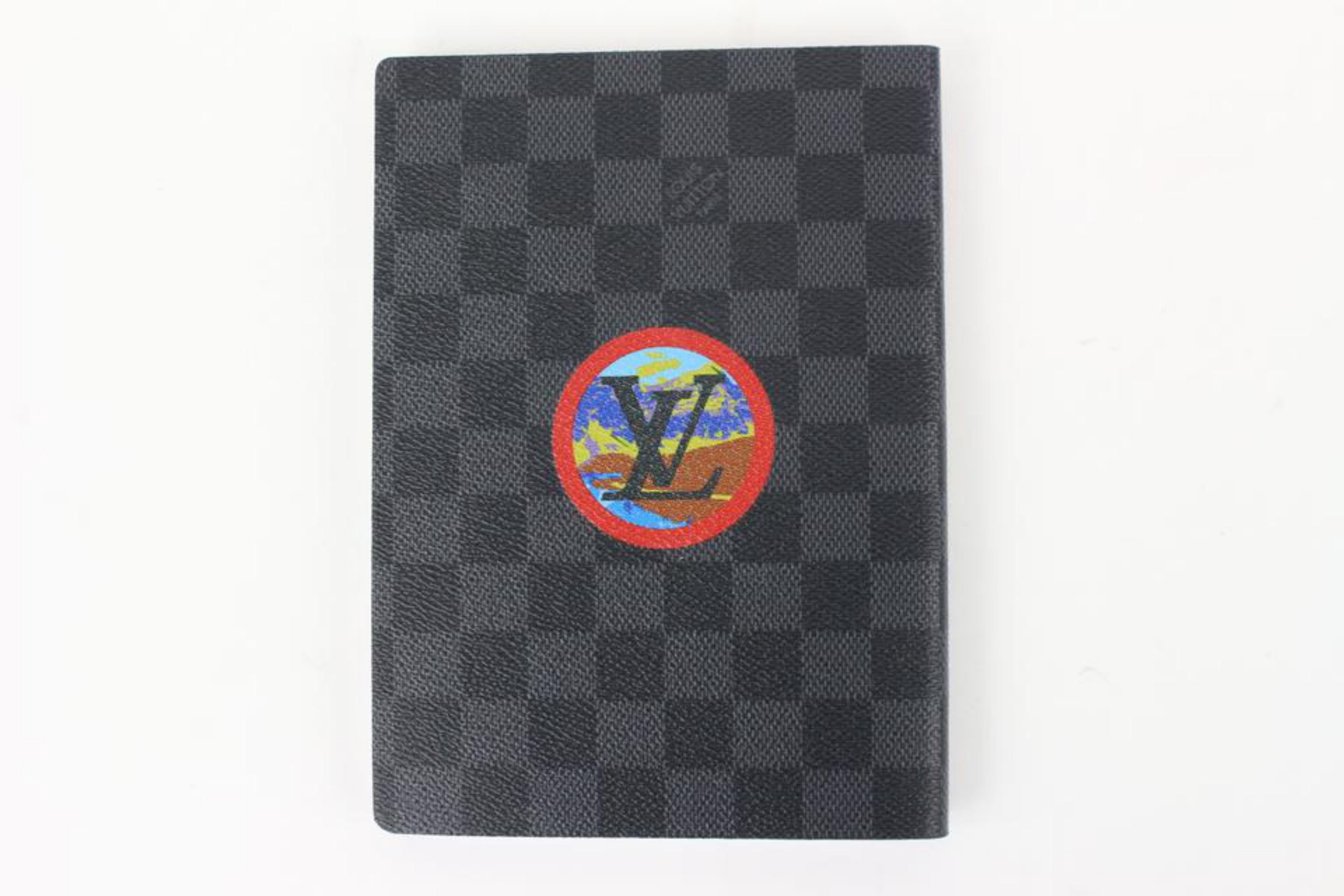 Louis Vuitton Black Damier Graphite Alpes Clemence Notebook Mm 10lz1023  For Sale 2
