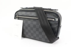Louis Vuitton Noir Damier Graphite Ambler Bumbag Waist Pouch Body Pack 45lk12