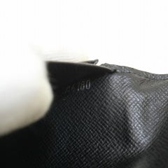 Louis Vuitton Black Damier Graphite Brazza Long Bifold Portefeuille 871035