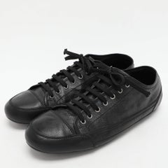 Louis Vuitton Black Damier Graphite Canvas and Leather Low Top Sneakers Size 43