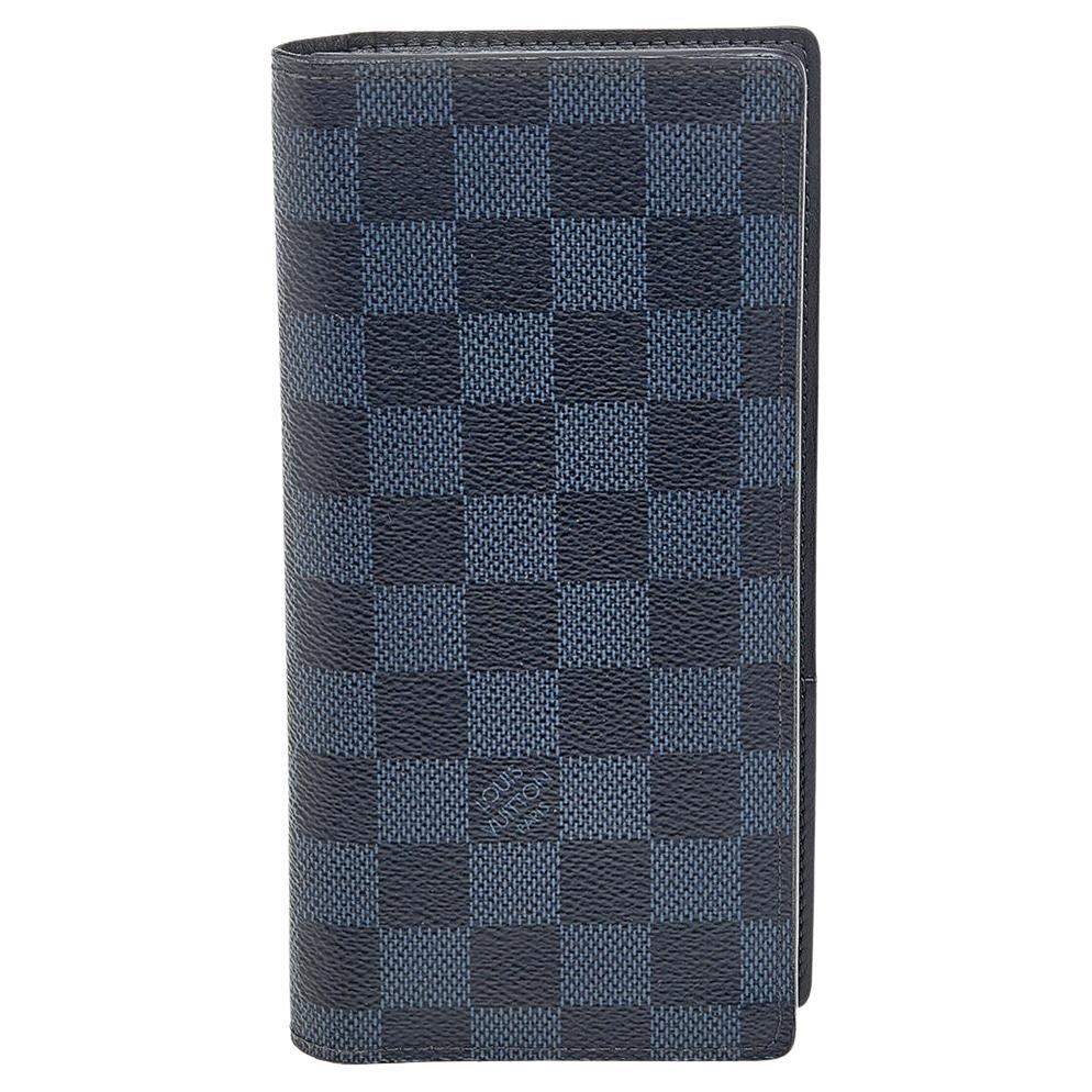 Louis Vuitton Black Damier Graphite Canvas Brazza Wallet