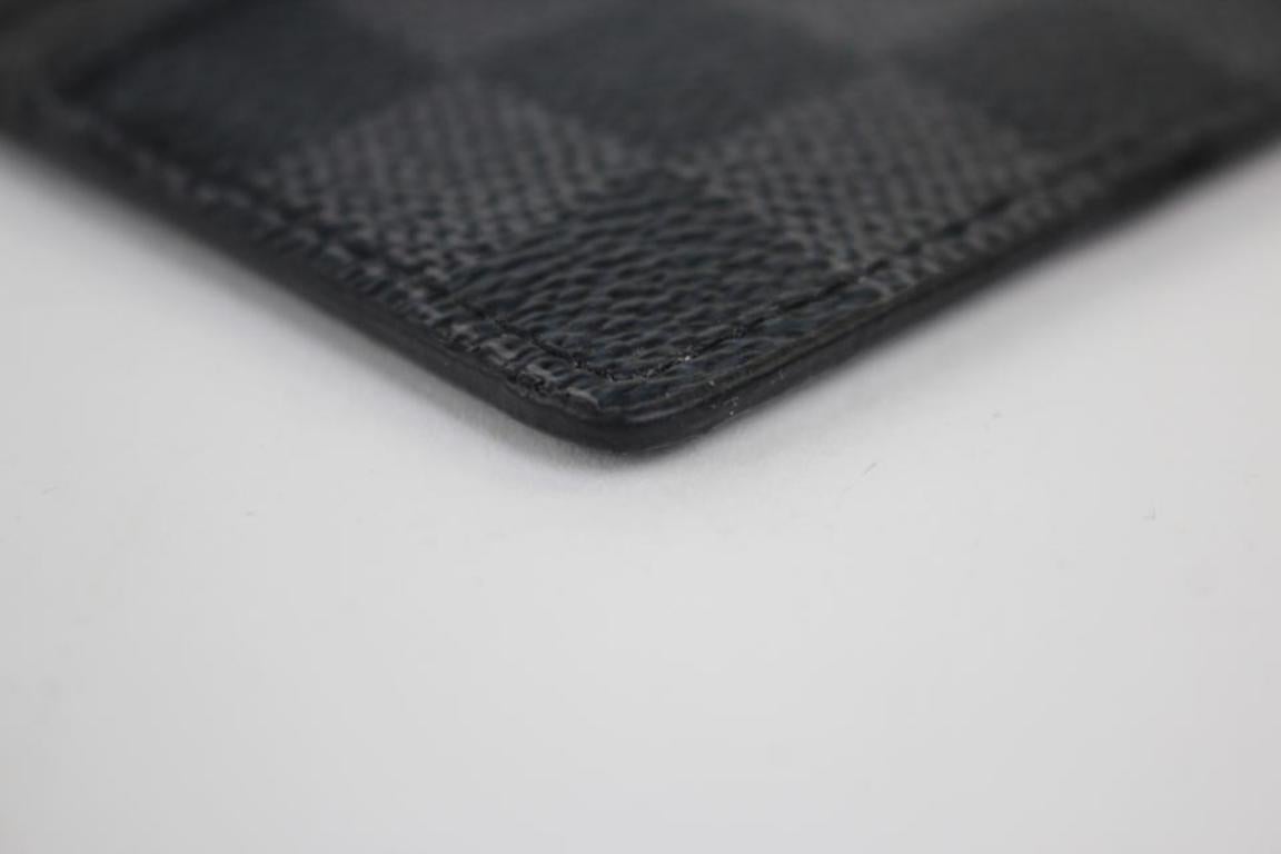 Louis Vuitton Black Damier Graphite Card Case 99lt8 Wallet For Sale 1