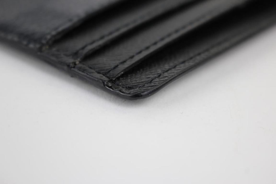 Louis Vuitton Black Damier Graphite Card Case 99lt8 Wallet For Sale 2