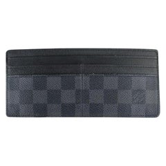Louis Vuitton Black Damier Graphite Card Case 99lt8 Wallet