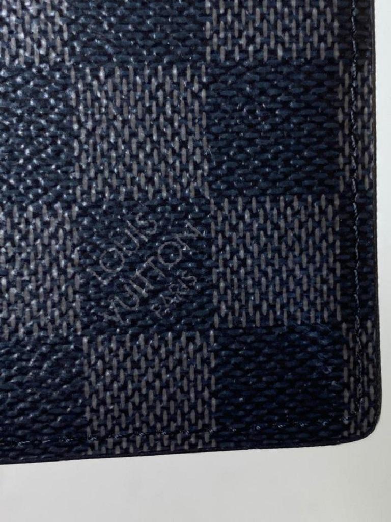 Louis Vuitton Black Damier Graphite Card Case Id Holder 5lva629 Wallet For Sale 3