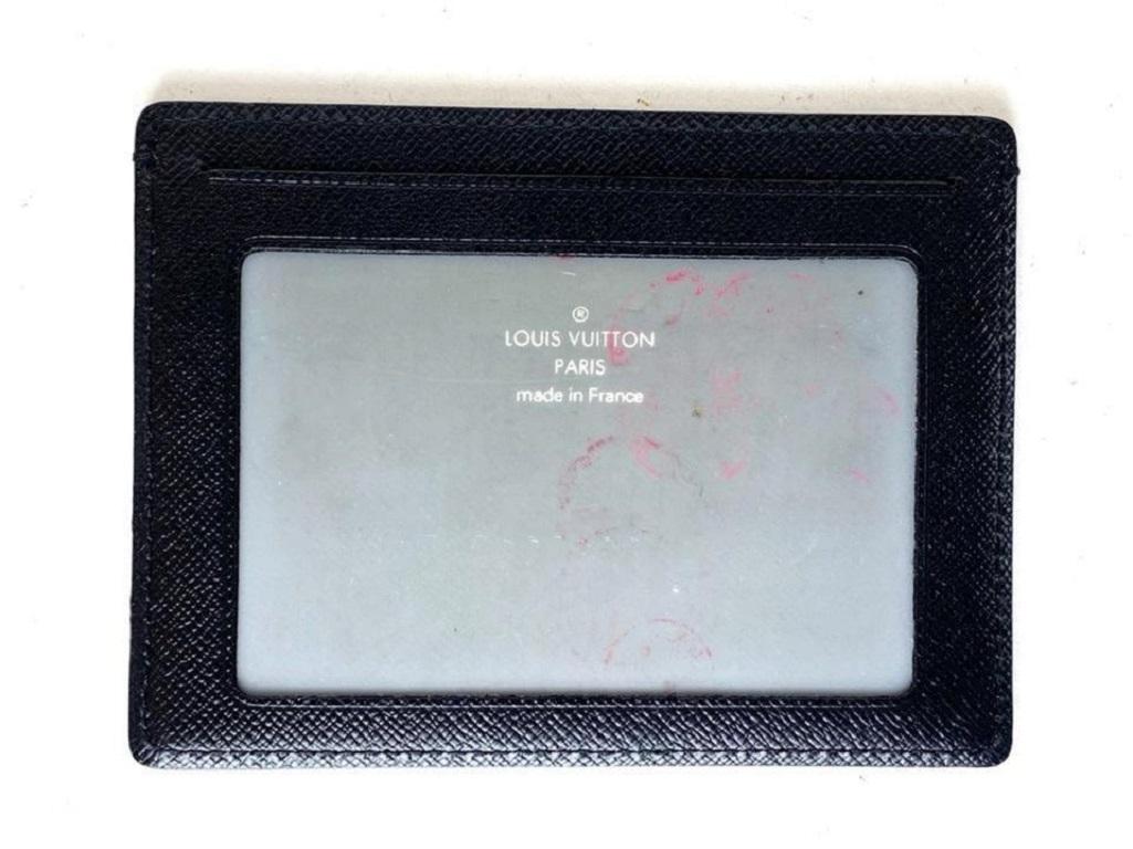 Louis Vuitton Black Damier Graphite Card Case Id Holder 5lva629 Wallet For Sale 4
