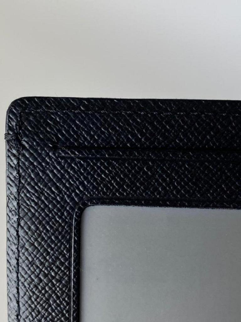 Louis Vuitton Black Damier Graphite Card Case Id Holder 5lva629 Wallet For Sale 2