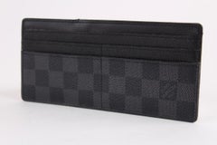 Louis Vuitton Black Damier Graphite Card Holder Long Case 8lvs1221