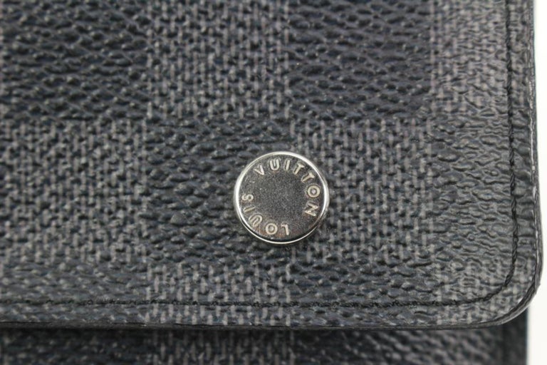 Louis Vuitton Black Damier Graphite Compact Snap Wallet 2lk318s For Sale at  1stDibs