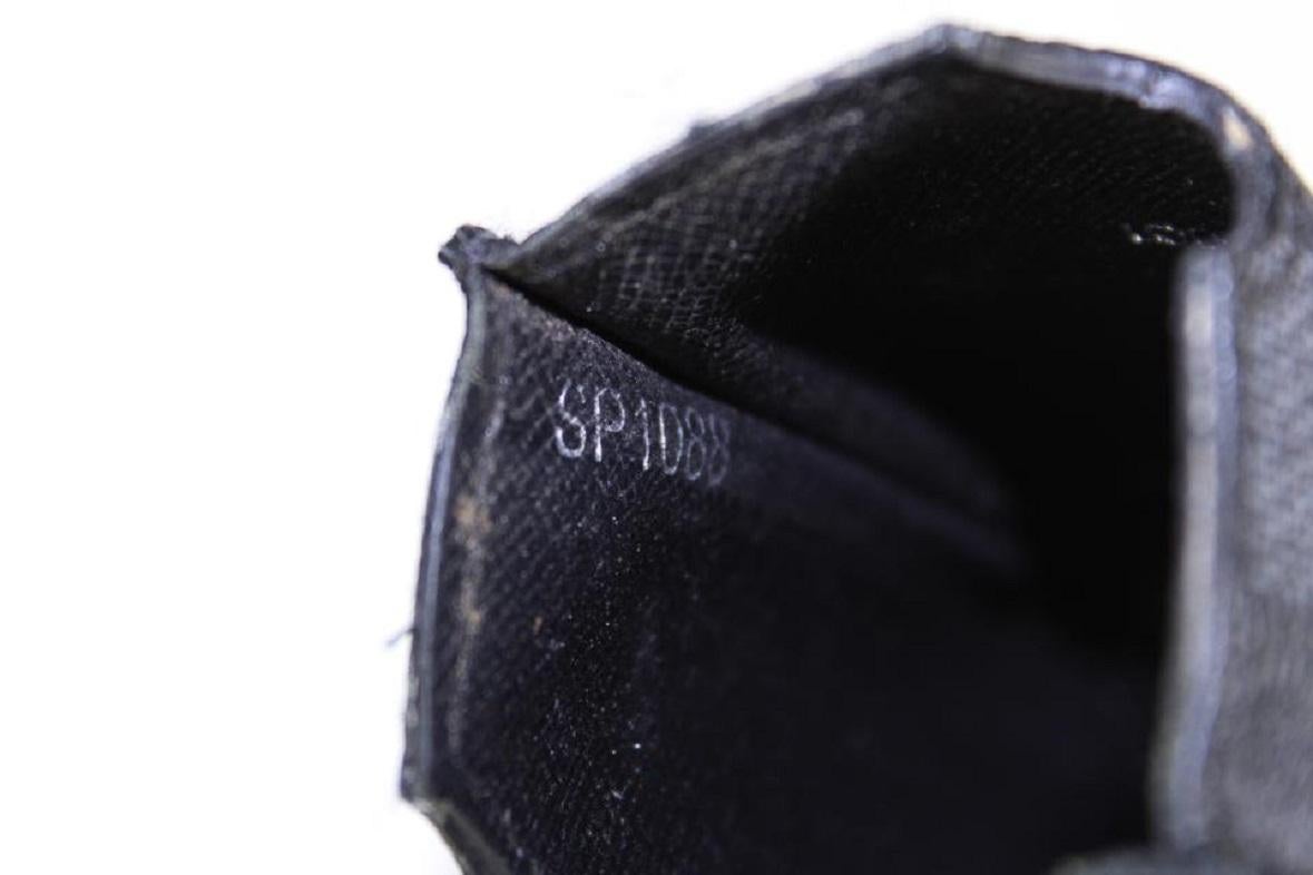 Louis Vuitton Black Damier Graphite iPhone 3G Case or Card Holder 22lvs1230 In Good Condition In Dix hills, NY