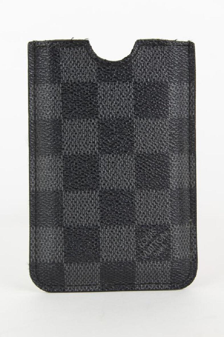 Women's Louis Vuitton Black Damier Graphite iPhone 3G Case or Card Holder 22lvs1230