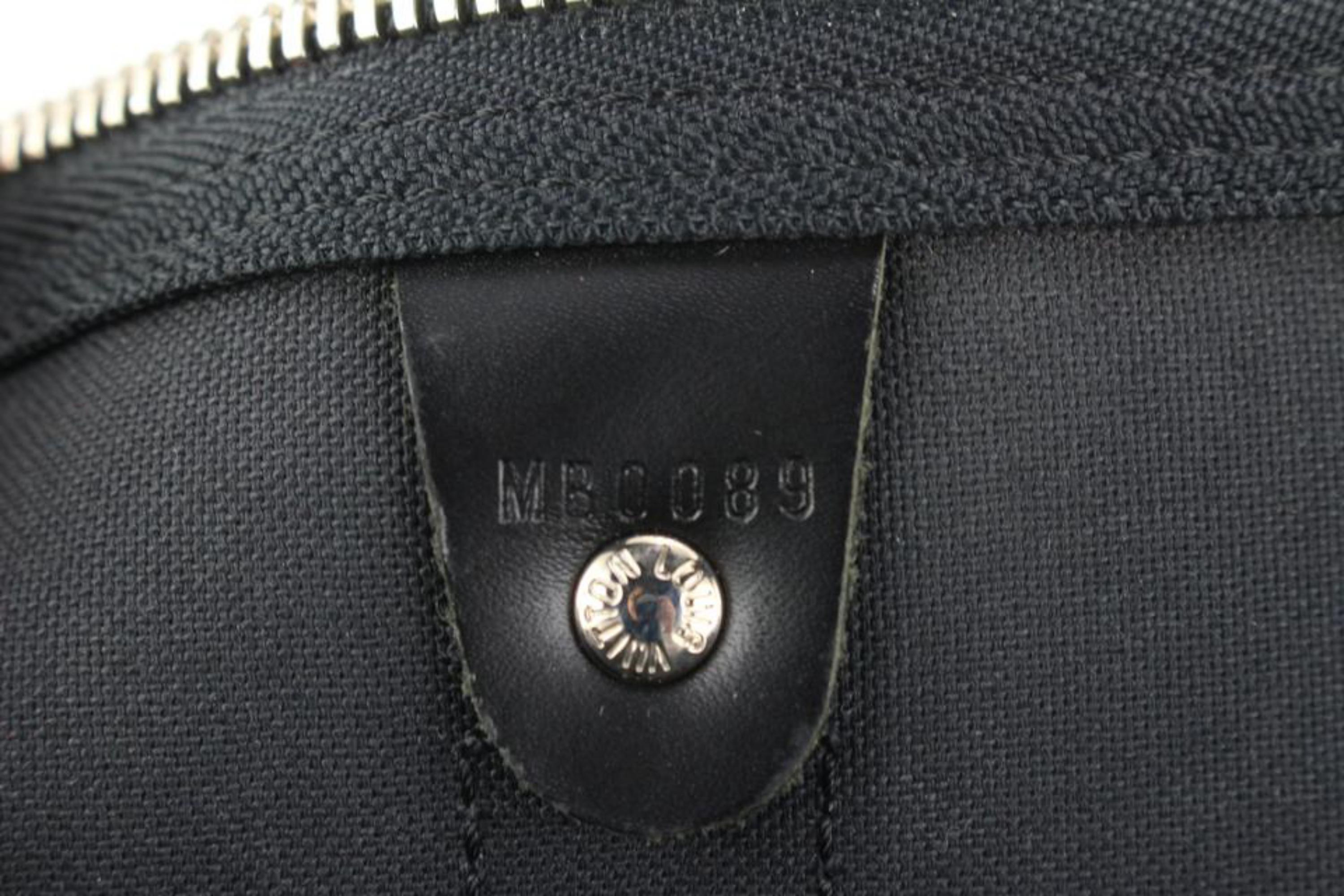 Schwarze Damier Graphit Keepall Bandouliere 45 Duffle Bag 4l830a von Louis Vuitton im Angebot 7