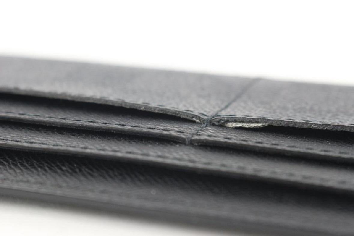 Louis Vuitton Black Damier Graphite Long Card Holder Wallet Case Porte Cartes For Sale 3