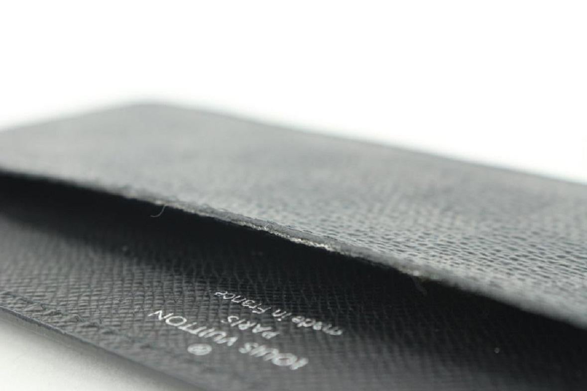 Louis Vuitton Black Damier Graphite Long Card Holder Wallet Case Porte Cartes For Sale 1