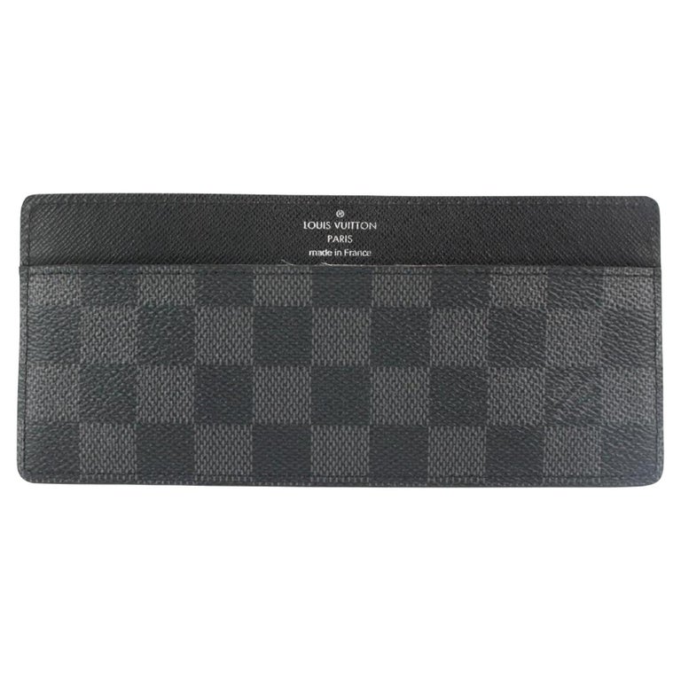 Louis Vuitton Black Damier Graphite Card Case Id Holder 5lva629 Wallet For  Sale at 1stDibs