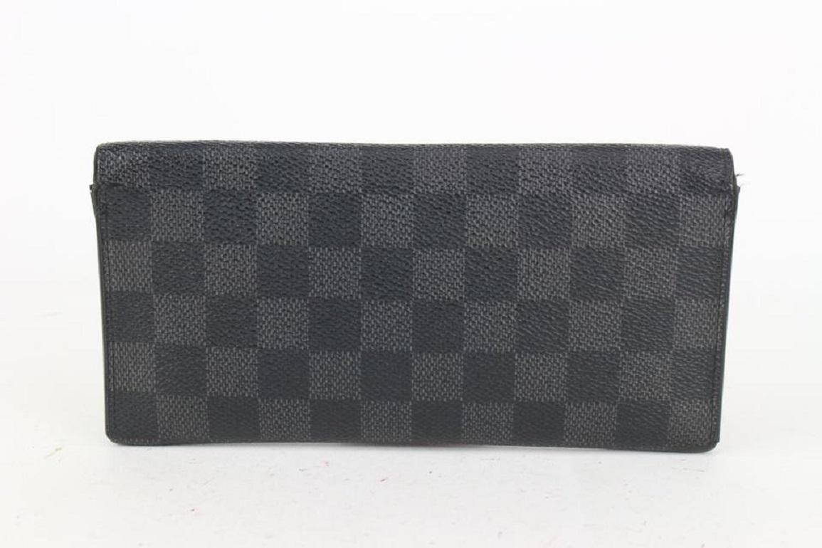 Louis Vuitton Black Damier Graphite Modulable Long Snap Wallet 140lv729 For Sale 2