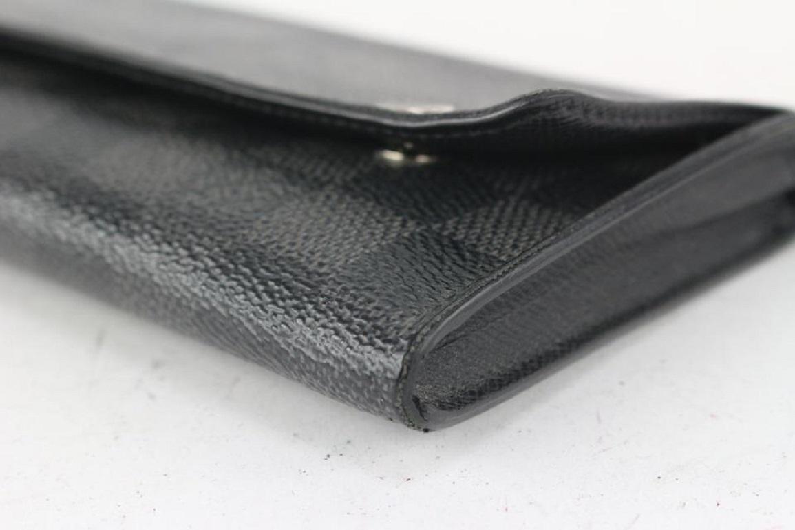 Louis Vuitton Black Damier Graphite Modulable Long Snap Wallet 140lv729 For Sale 4