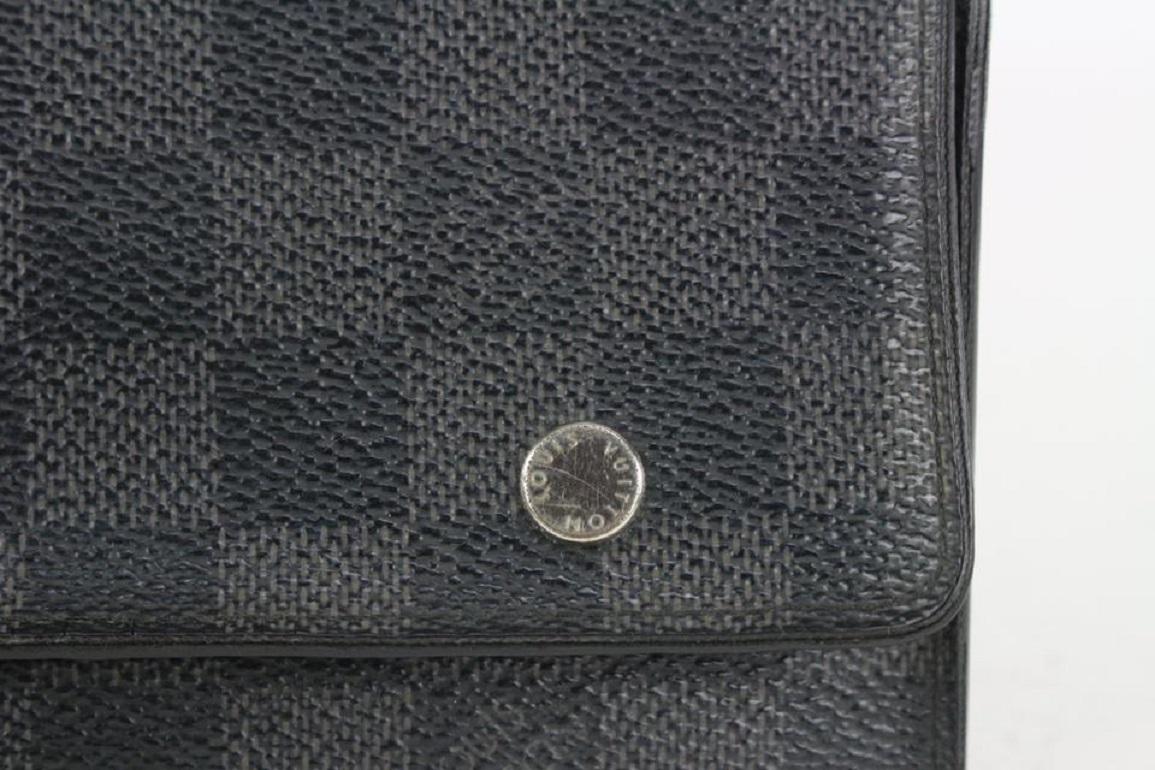 Louis Vuitton Black Damier Graphite Modulable Long Snap Wallet 140lv729 For Sale 5
