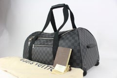 Louis Vuitton Black Damier Graphite Neo Eole 55 Rolling Duffle Trolley 825lv60