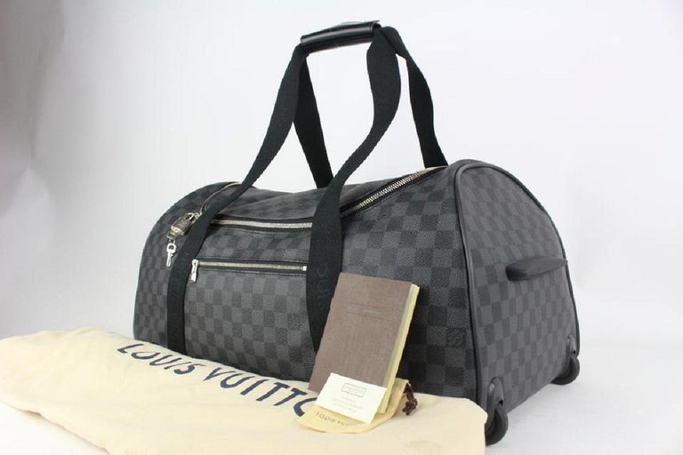 Louis Vuitton Damier Ebene Eole 60 Rolling Luggage Trolley Suitcase Duffle  1020lv34