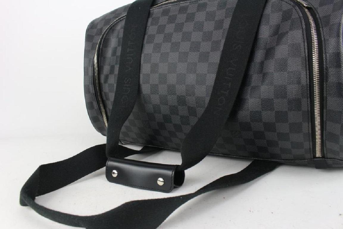Louis Vuitton Black Damier Graphite Neo Eole 55 Rolling Duffle Trolley 825lv60 In New Condition In Dix hills, NY