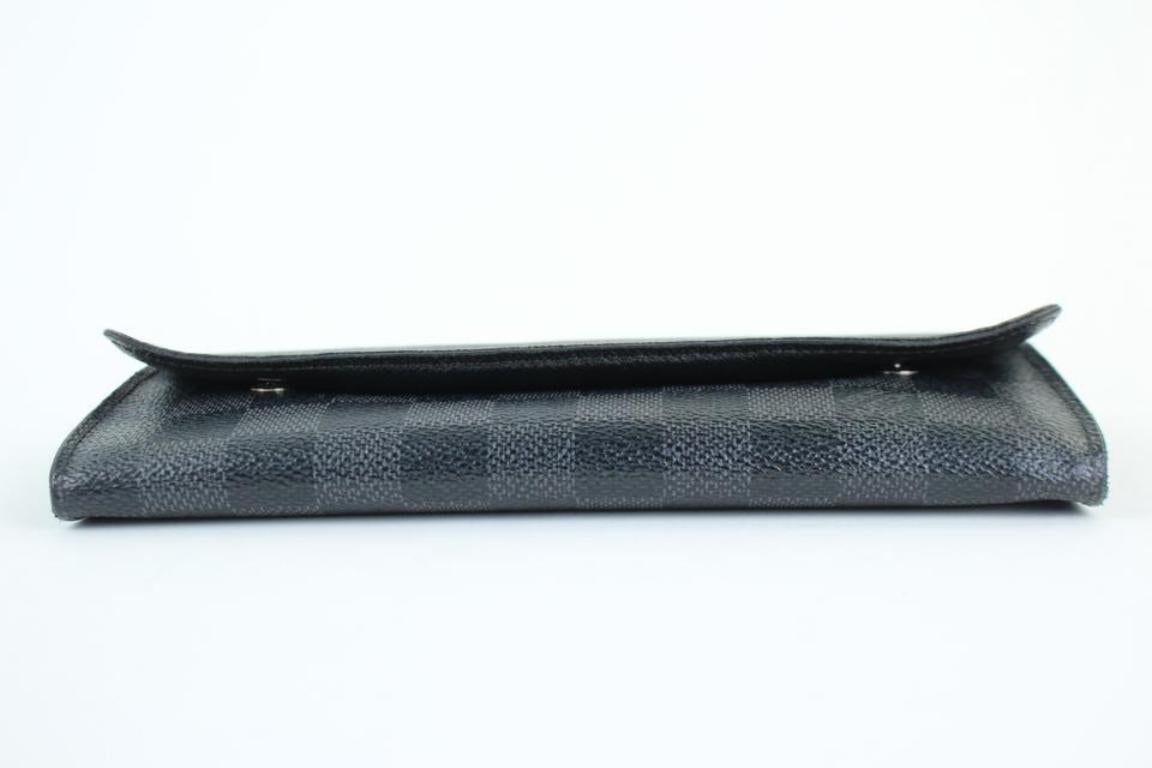 Louis Vuitton Black Damier Graphite Portefeuille Long Modulable Bifold 901lt16  For Sale 6