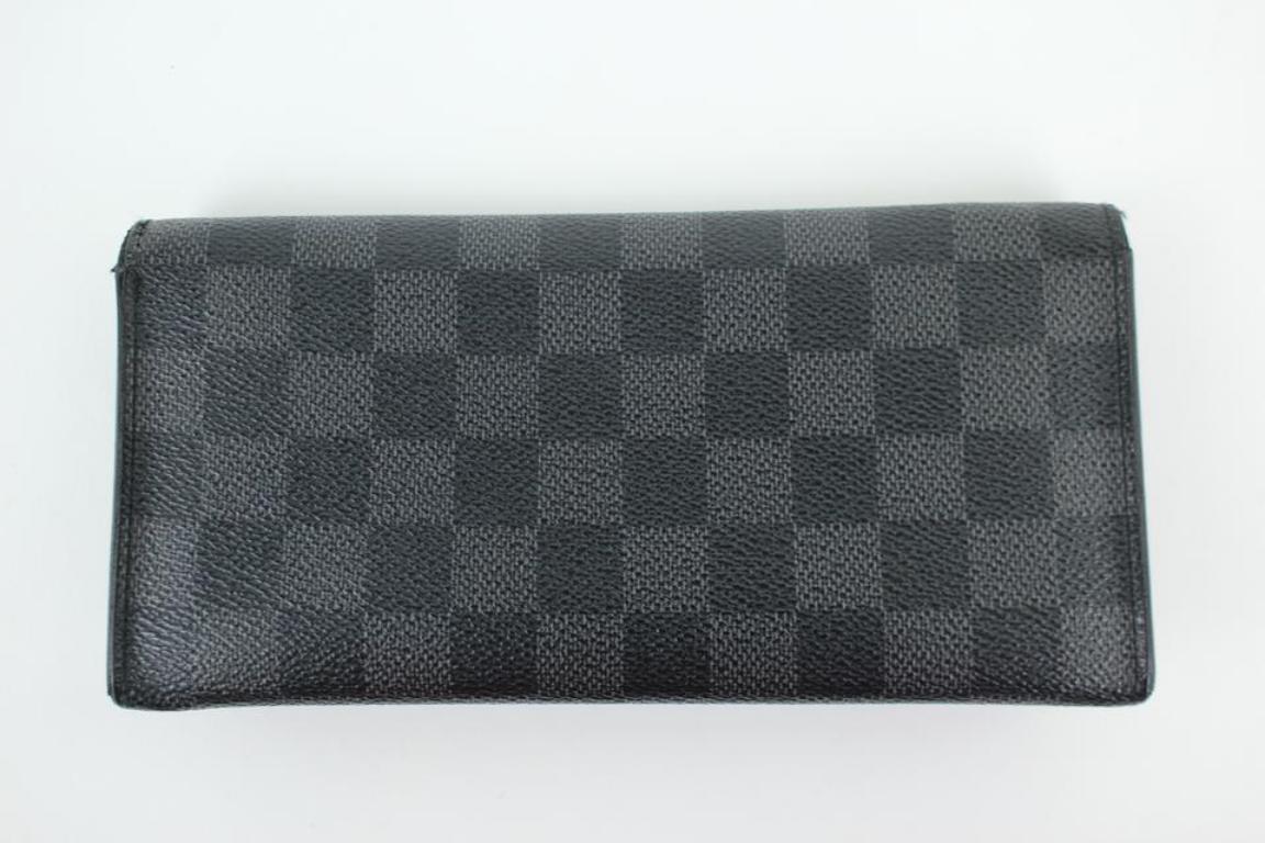 Louis Vuitton Black Damier Graphite Portefeuille Long Modulable Bifold 901lt16  For Sale 8