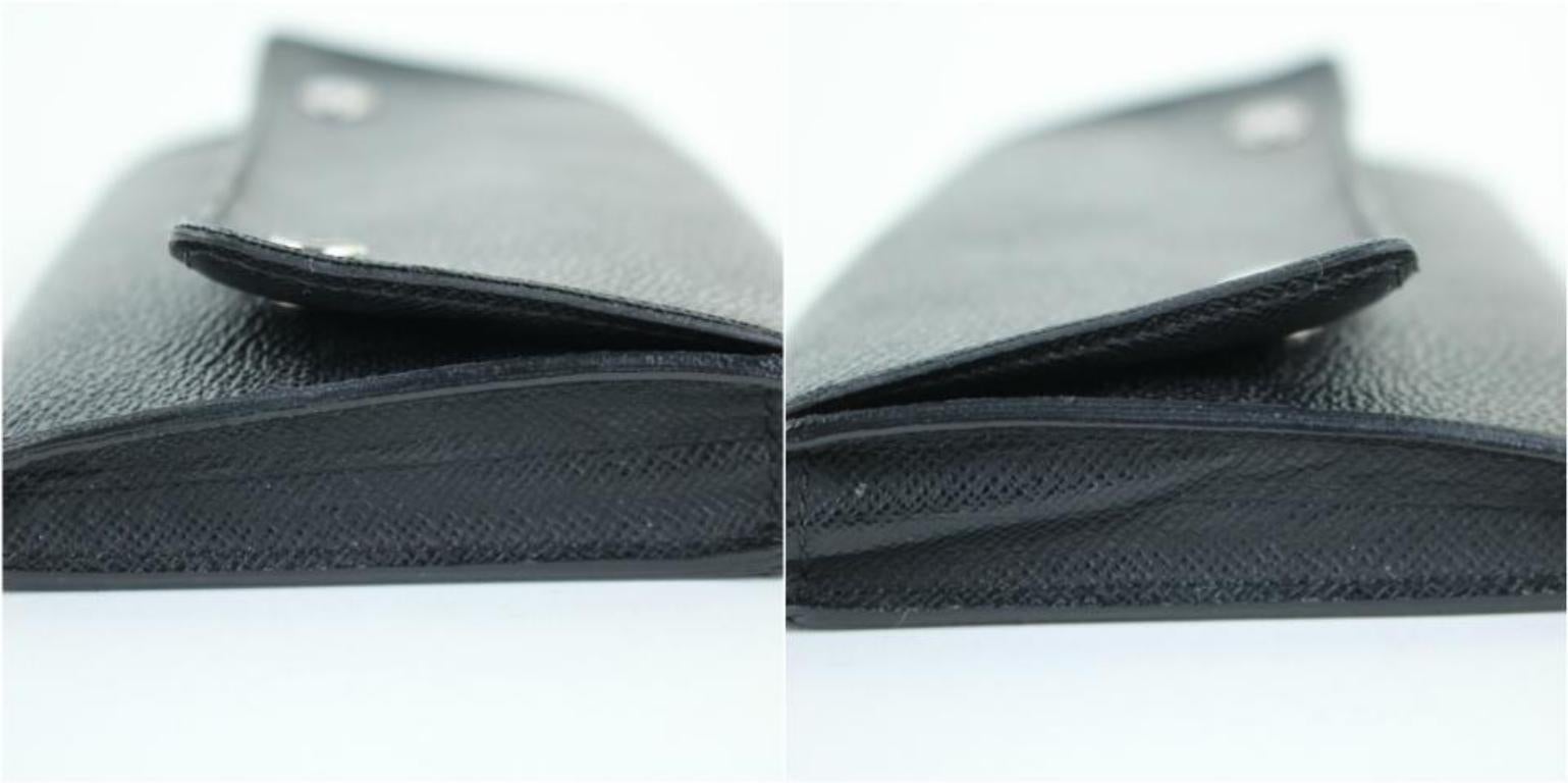Louis Vuitton Black Damier Graphite Portefeuille Long Modulable Bifold 901lt16  For Sale 4