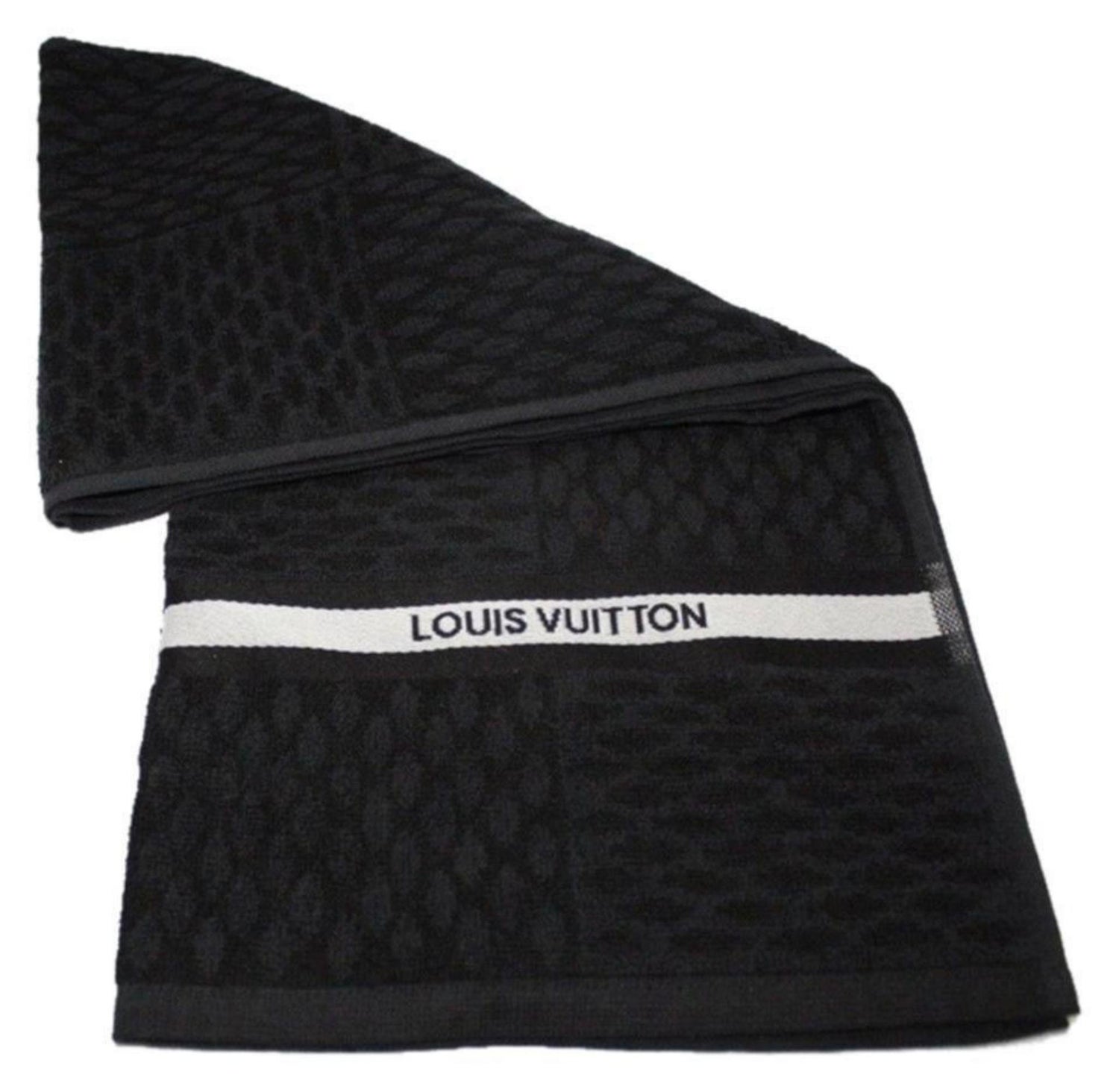 Louis Vuitton Grey x Blue Cable Knit Cashmere Damier Helsinki Scarf 47lv22s  at 1stDibs