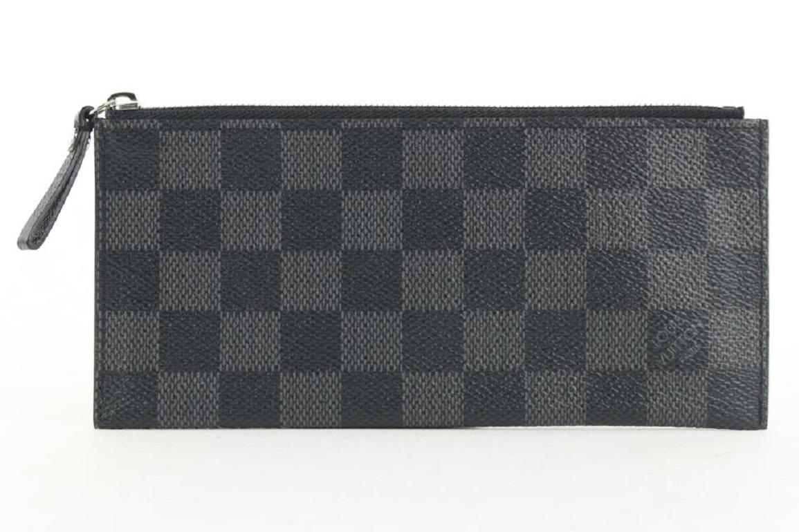 Louis Vuitton Black Damier Graphite Zip Pouch Toiletry Pouch 170lvs53 3