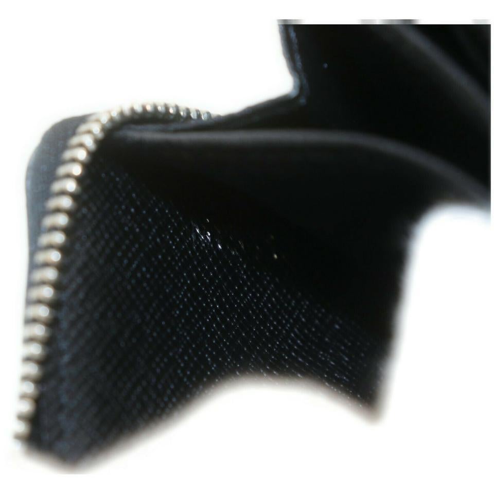 Women's Louis Vuitton Black Damier Graphite Zippy Coin Purse Compact Wallet 861781 For Sale