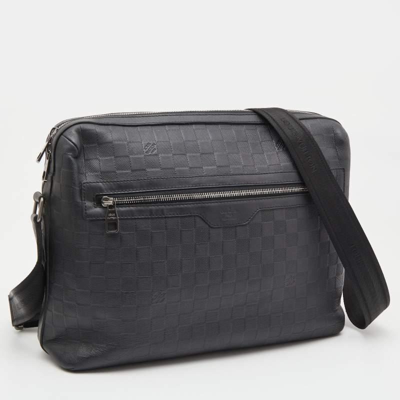 Men's Louis Vuitton Black Damier Infini Calypso Messenger GM Bag