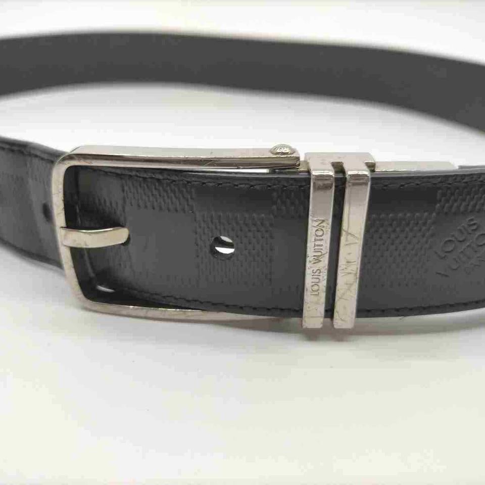 Louis Vuitton Black Damier Infini Leath Belt Ceinture Boston Reversible For Sale 4