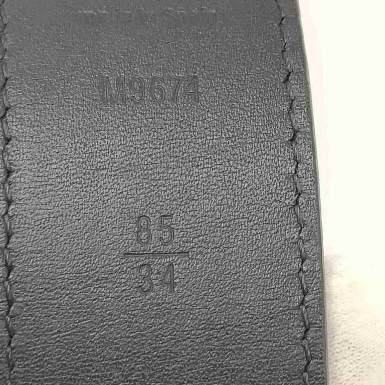 Louis Vuitton Black Damier Inifini Leather Boston Reversible Belt 105CM