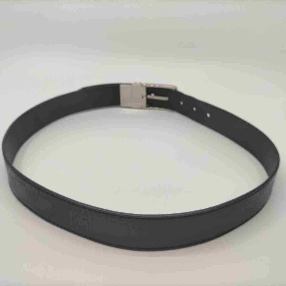 Louis Vuitton - Ceinture de ceinture fourreau en damier noir Infini Boston réversible  en vente 1