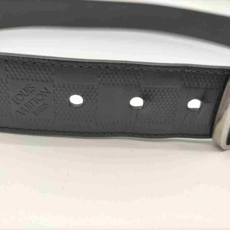 Louis Vuitton Black Damier Inifini Leather Boston Reversible Belt 105CM  Louis Vuitton