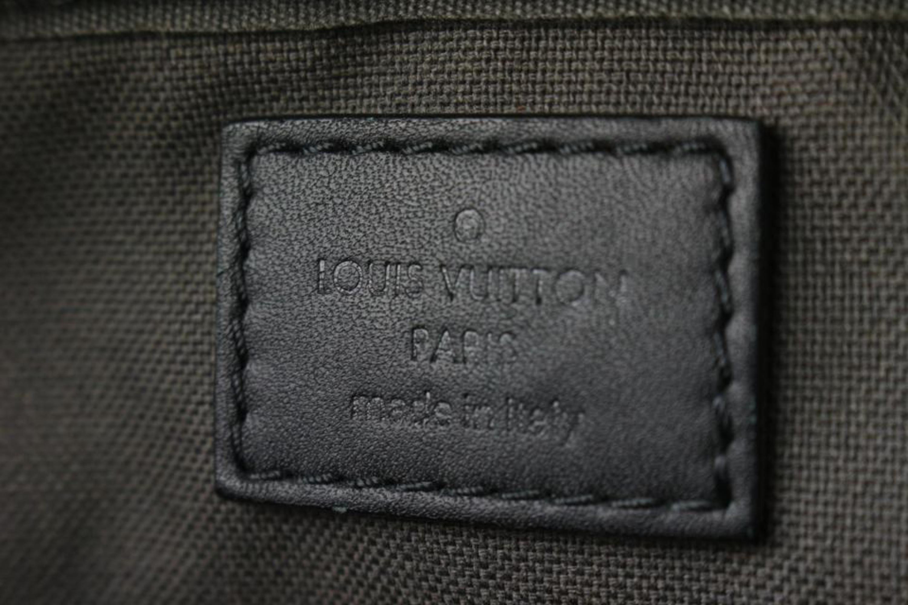 Louis Vuitton Black Damier Infini Leather Ambler Bum Bag Waist Fanny Pack 108lv1 For Sale 7