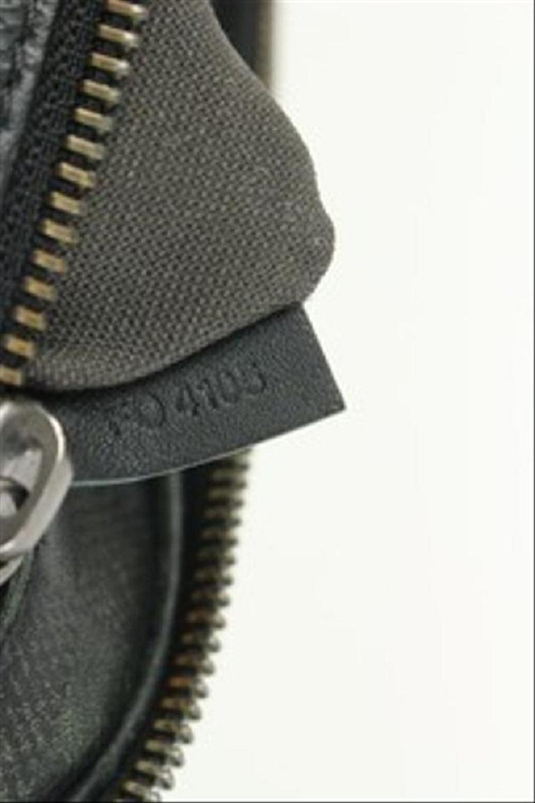 Louis Vuitton Black Damier Infini Leather Ambler Bum Bag Waist Fanny Pack  For Sale 1