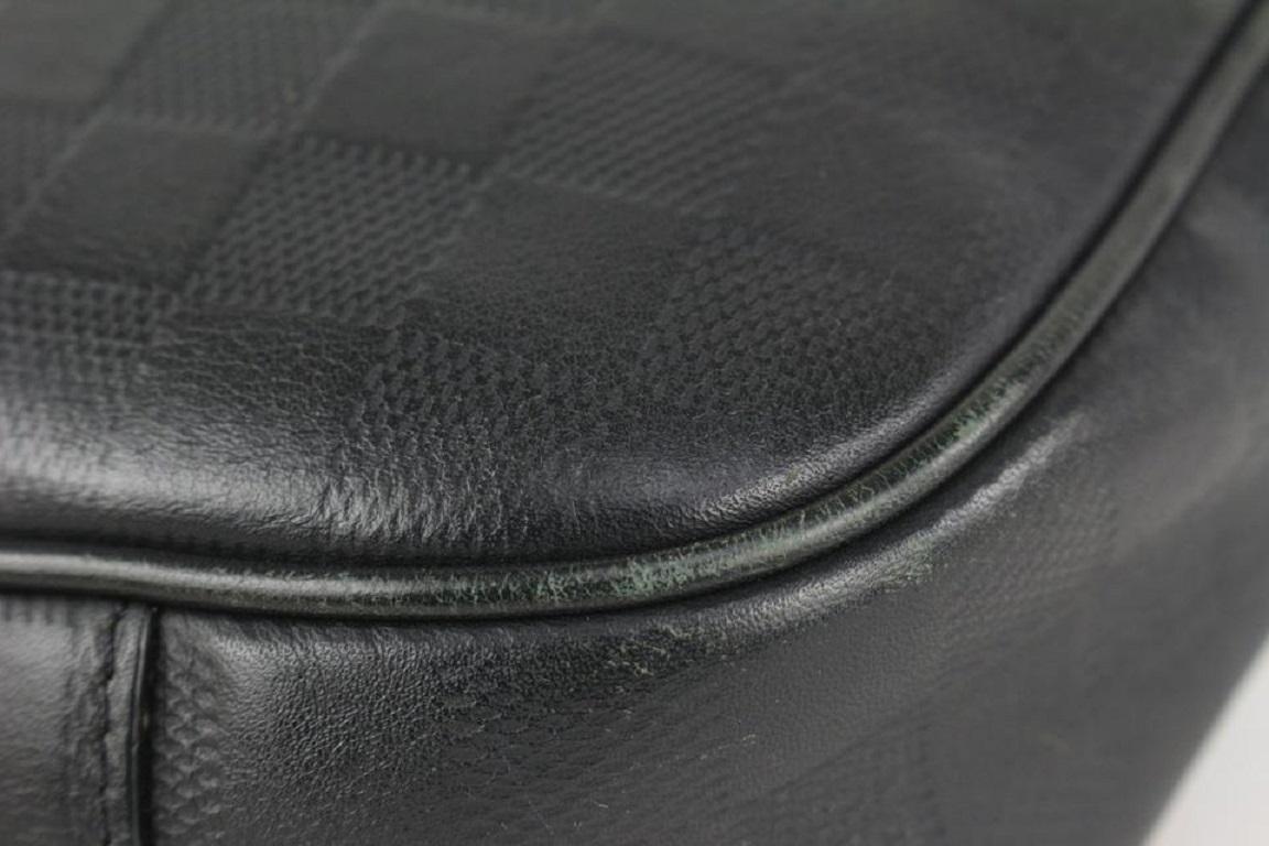 Louis Vuitton Black Damier Infini Leather Ambler Bum Bag Waist Fanny Pack  For Sale 5