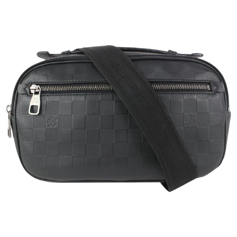 Louis Vuitton Black Damier Infini Leather Ambler Crossbody Bum Bag 99LV74  For Sale at 1stDibs
