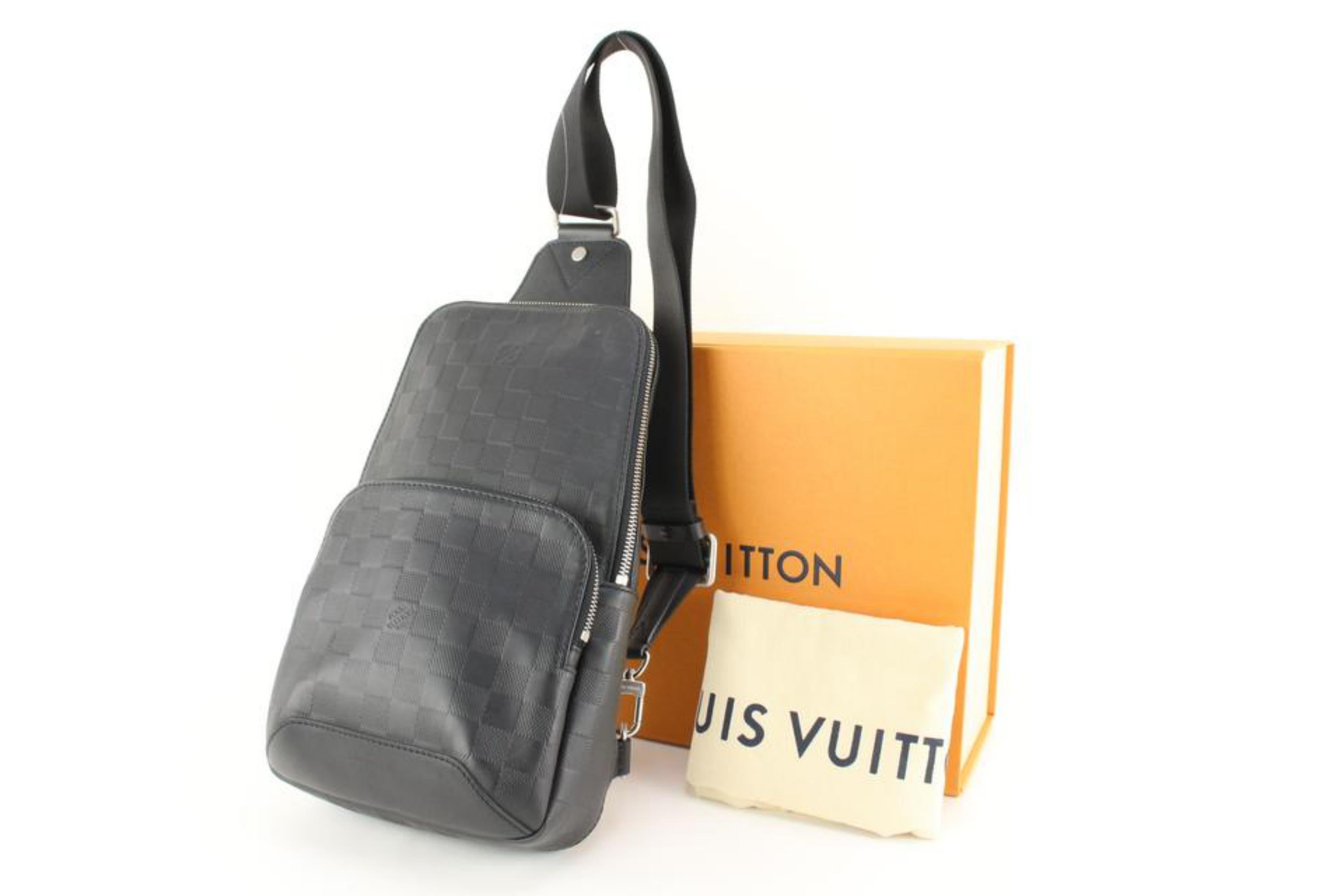 Louis Vuitton Black Damier Infini Leather Avenue Sling 11lk69s 8