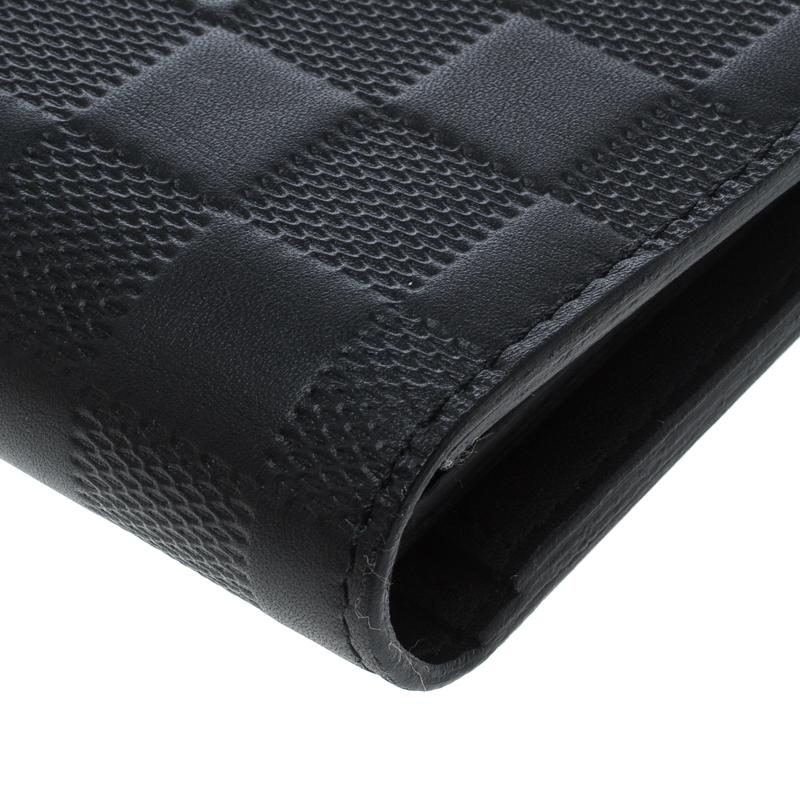Men's Louis Vuitton Black Damier Infini Leather Brazza Wallet