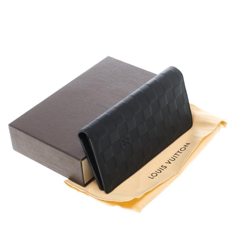 Louis Vuitton Black Damier Infini Leather Brazza Wallet 2